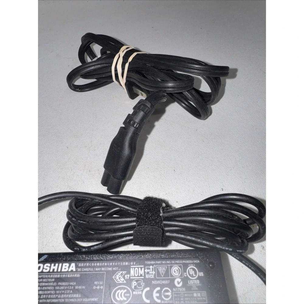 Genuine APD AC Power Supply Adapter for Toshiba‎ Laptop PA3822U-1ACA 19V 5.5mm